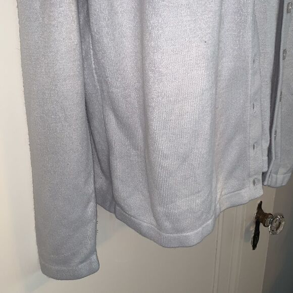 Yarnworks light gray sewn together sweater set - Picture 6 of 10